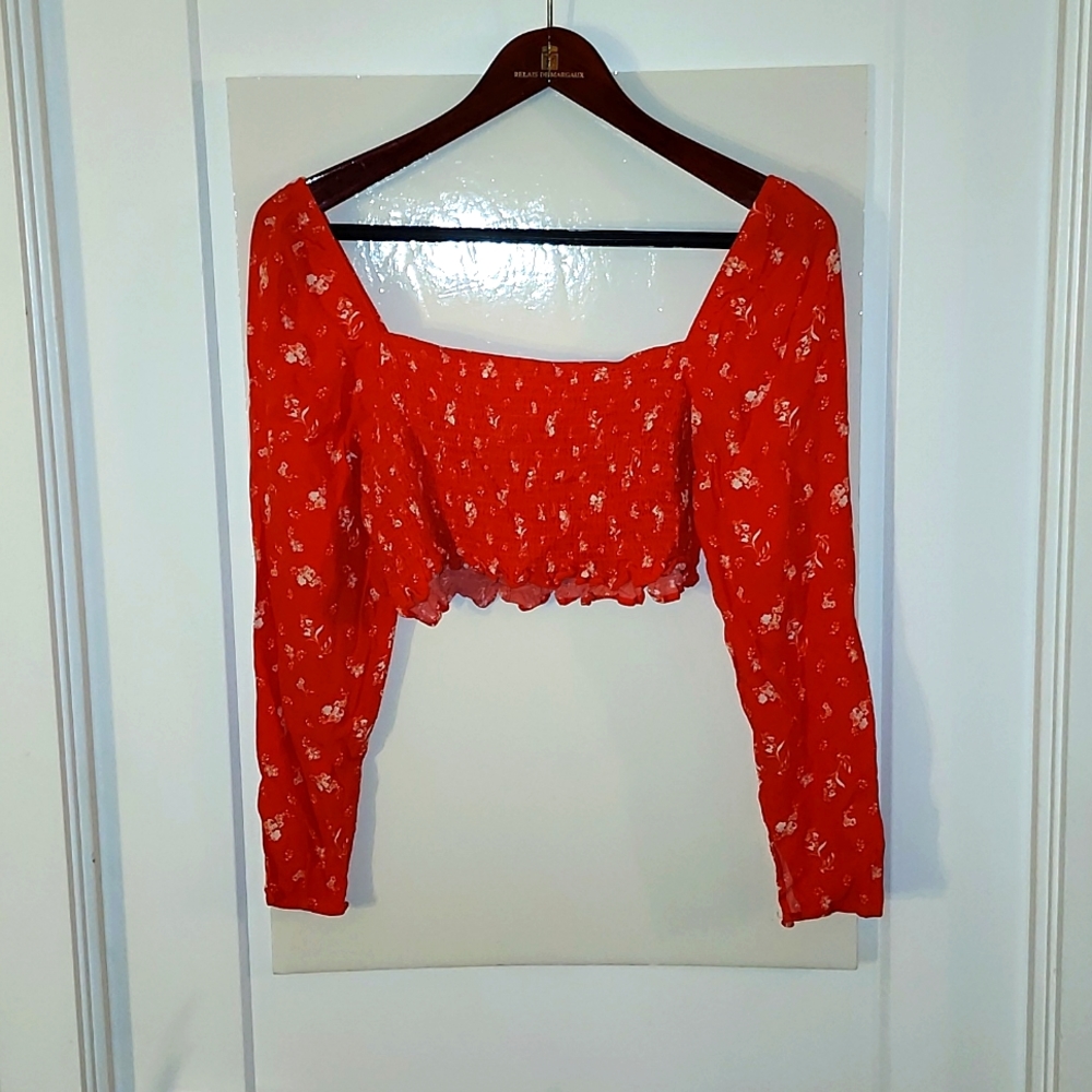 Crop top shirt womens